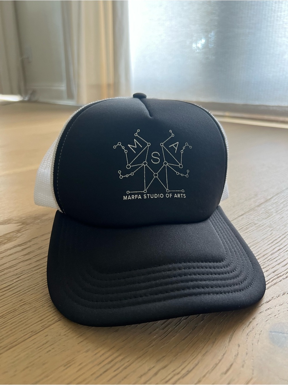 Marfa Studio of Arts Black & White Trucker Hat